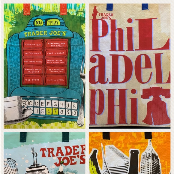 9 NWT Trader Joe's Regional Shopping Gift bags/Totes “Reduced to Sale” - Picture 11 of 16